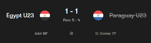 Egypt vs Paraguay